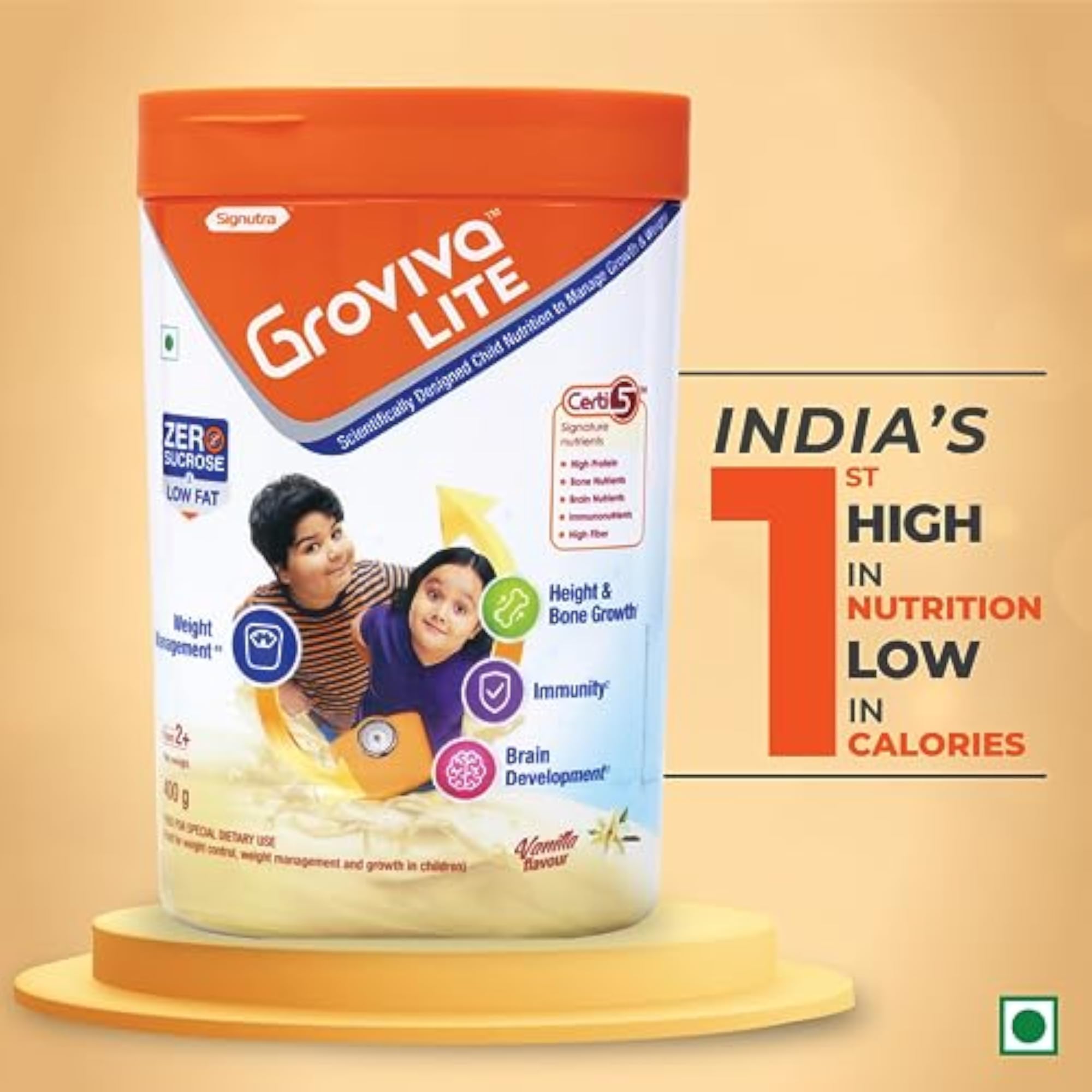 Groviva Lite Nutrition Powder, 400 Gram